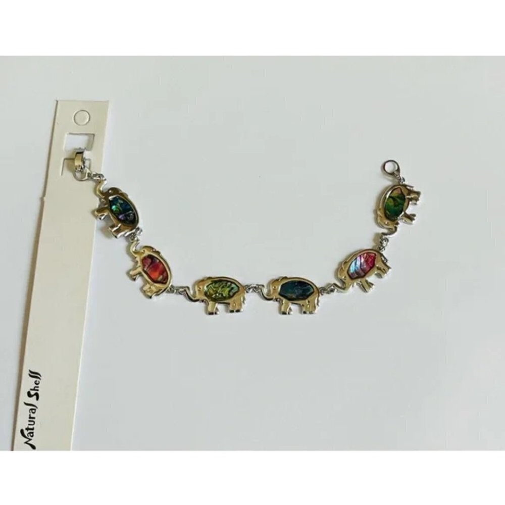 👋 3/$15 FASHION JEWELRY Elephant Bracelet NWT - Picture 2 of 5